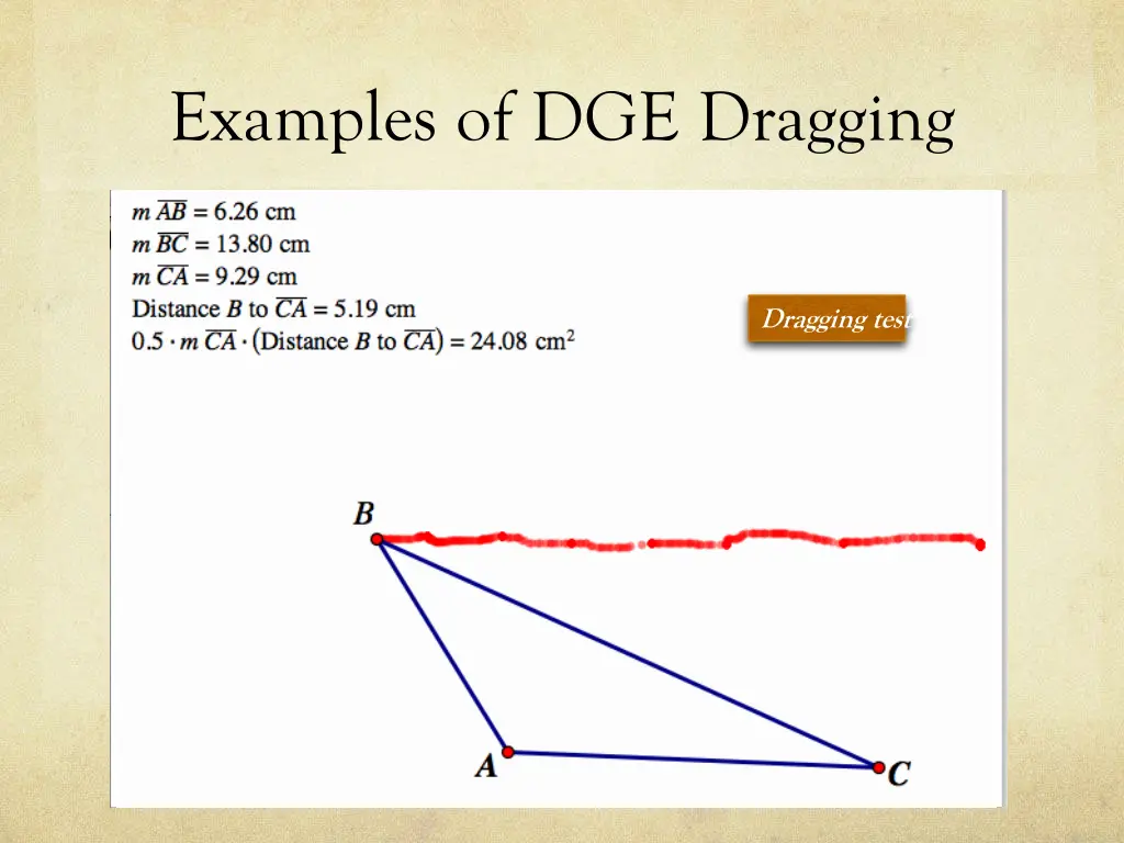examples of dge dragging 1