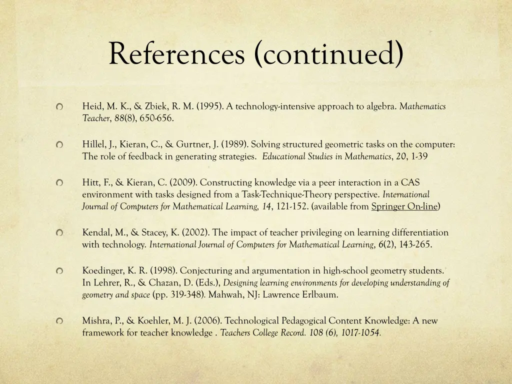 references continued 1