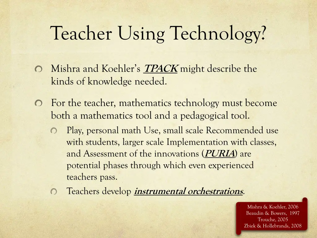 teacher using technology