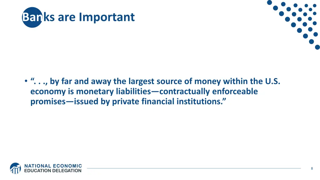 banks are important