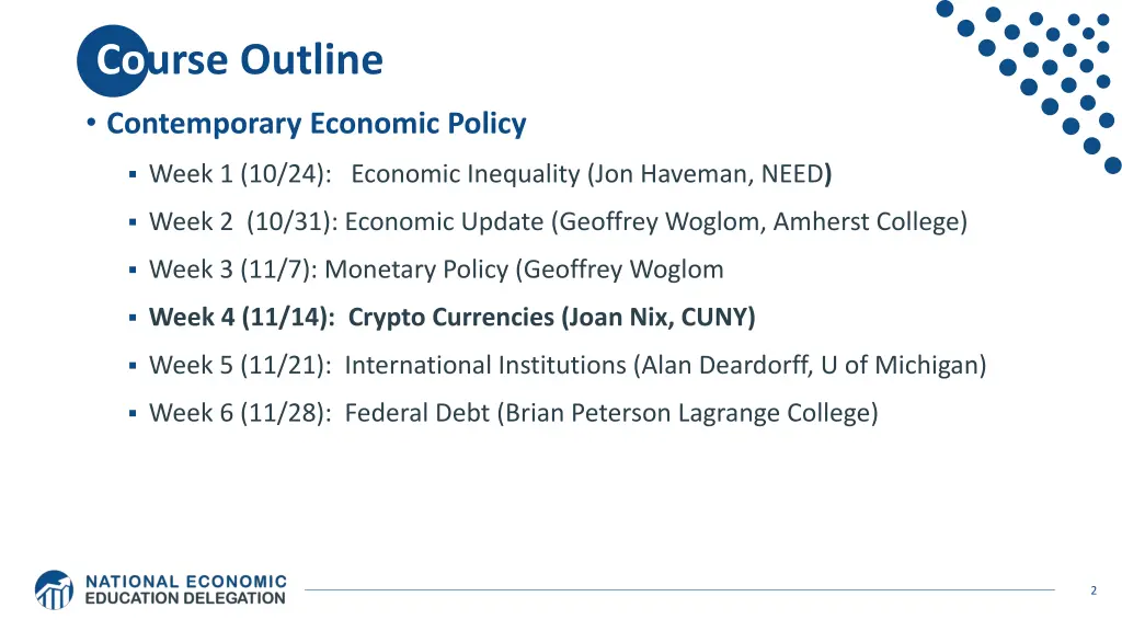 course outline