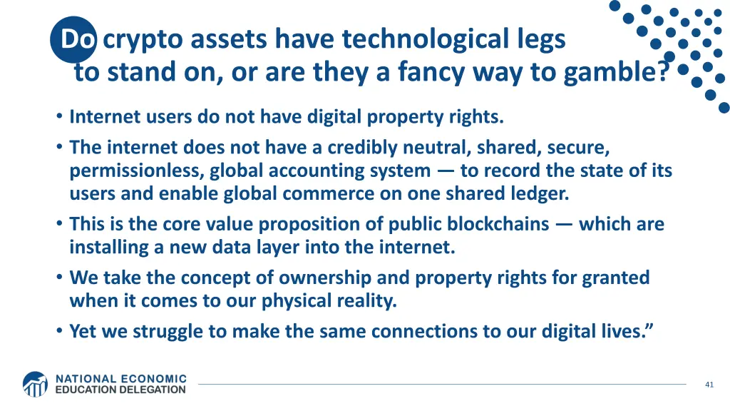 do crypto assets have technological legs to stand 1