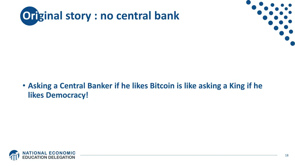 original story no central bank 2