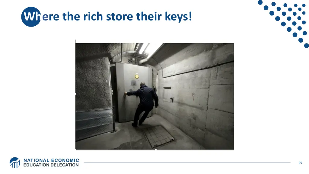 where the rich store their keys