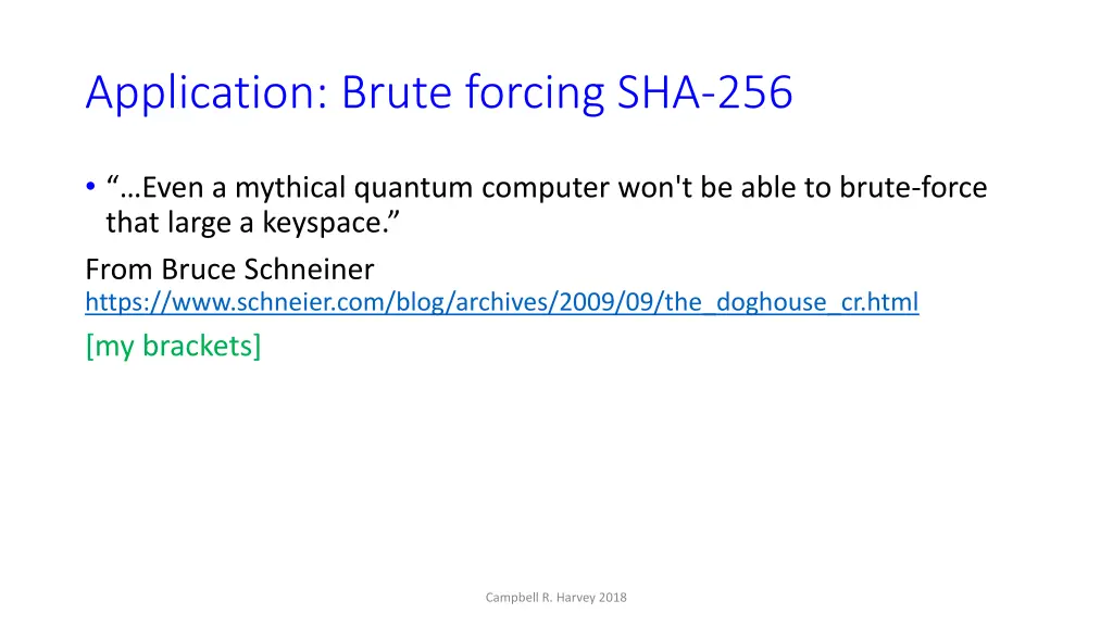 application brute forcing sha 256 6