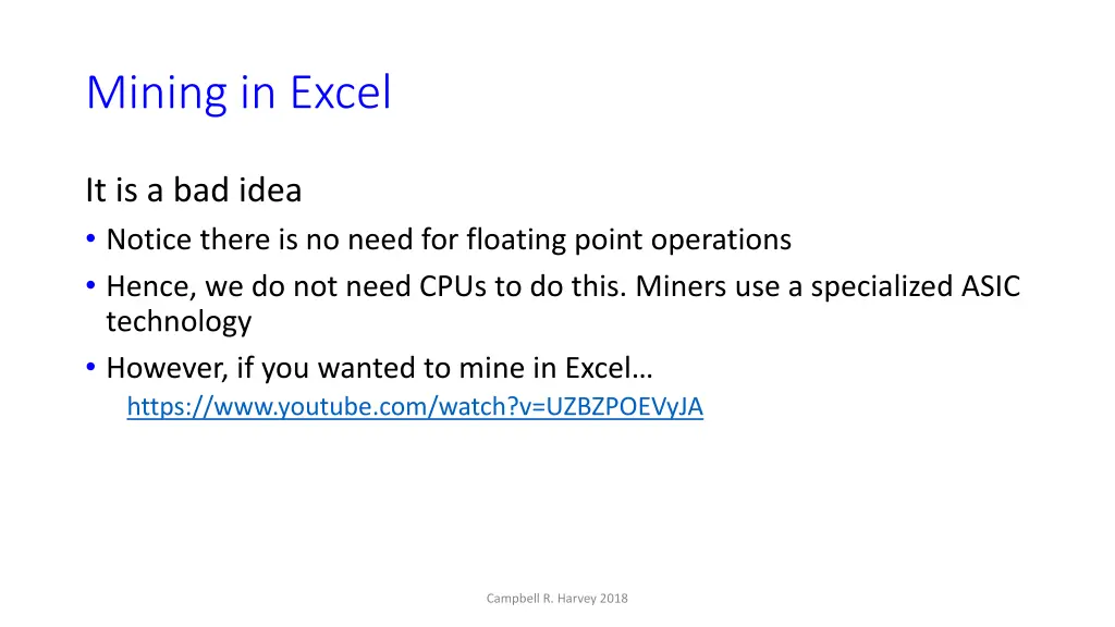mining in excel