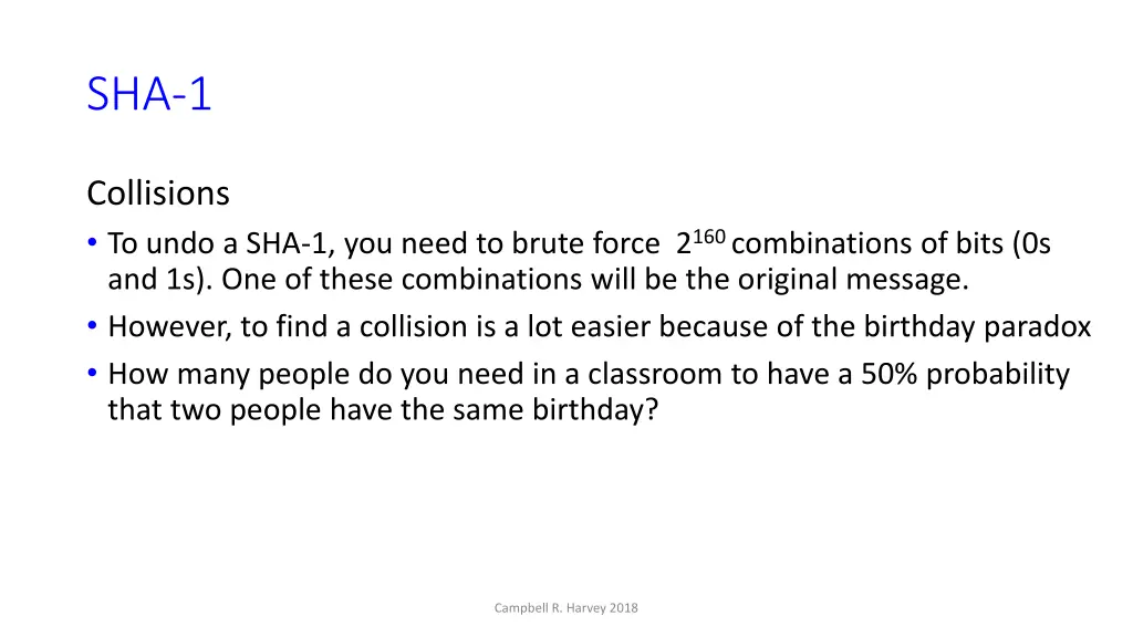 sha 1 1