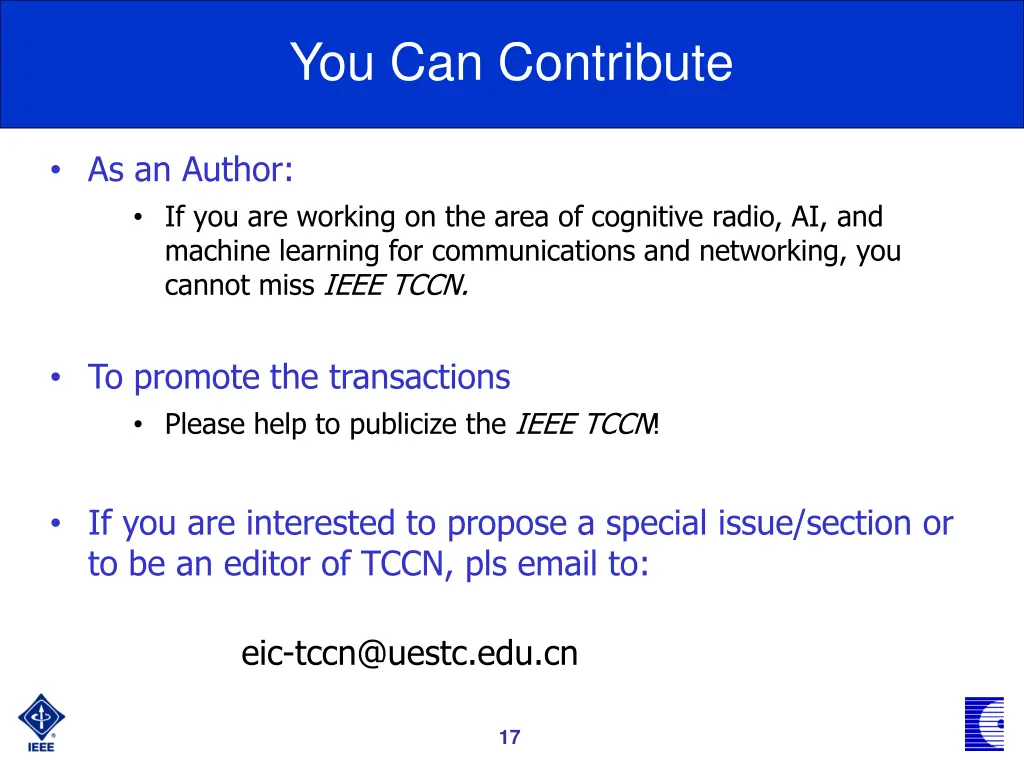 you can contribute