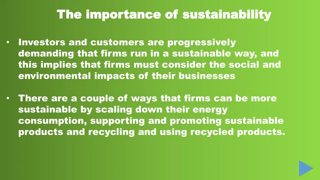 the importance of sustainability the importance