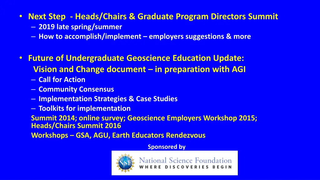 next step heads chairs graduate program directors