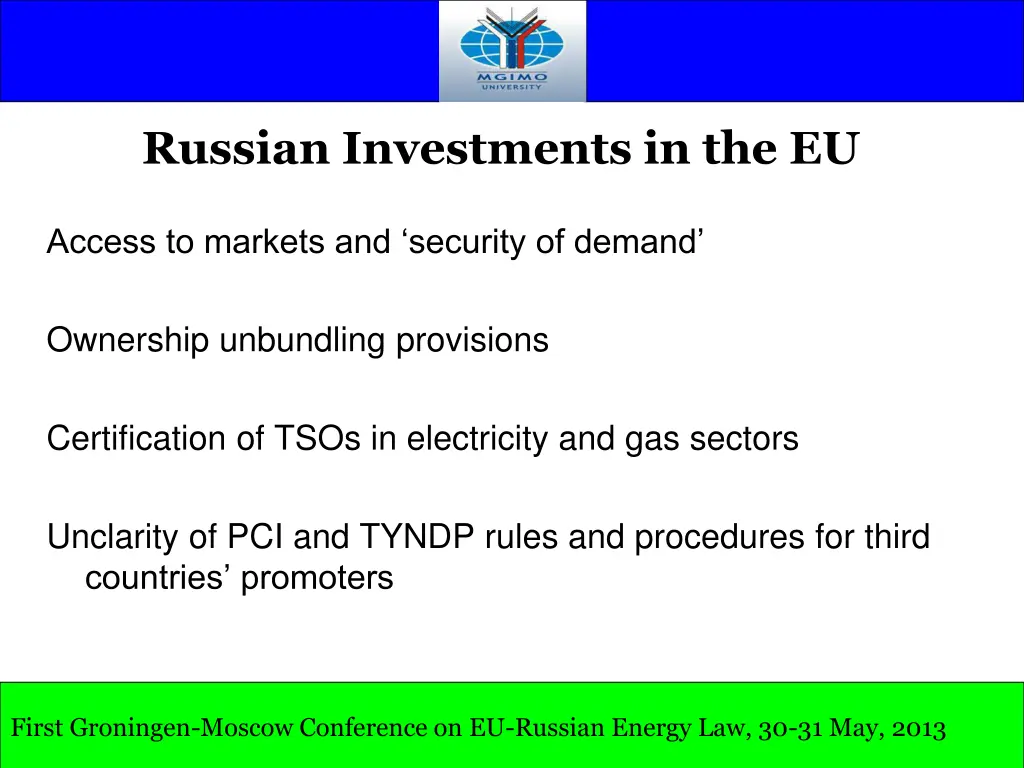 russian investments in the eu