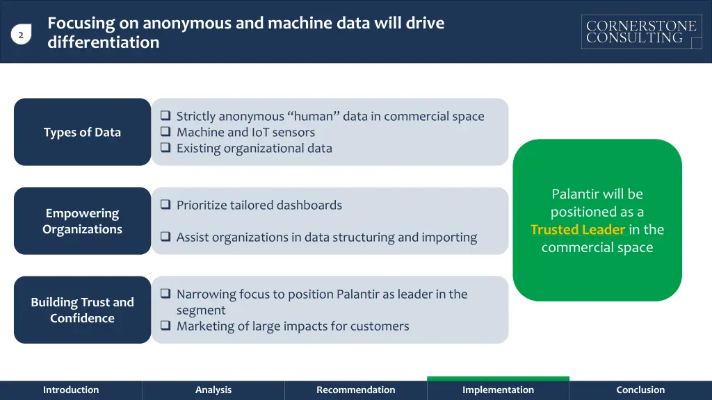focusing on anonymous and machine data will drive