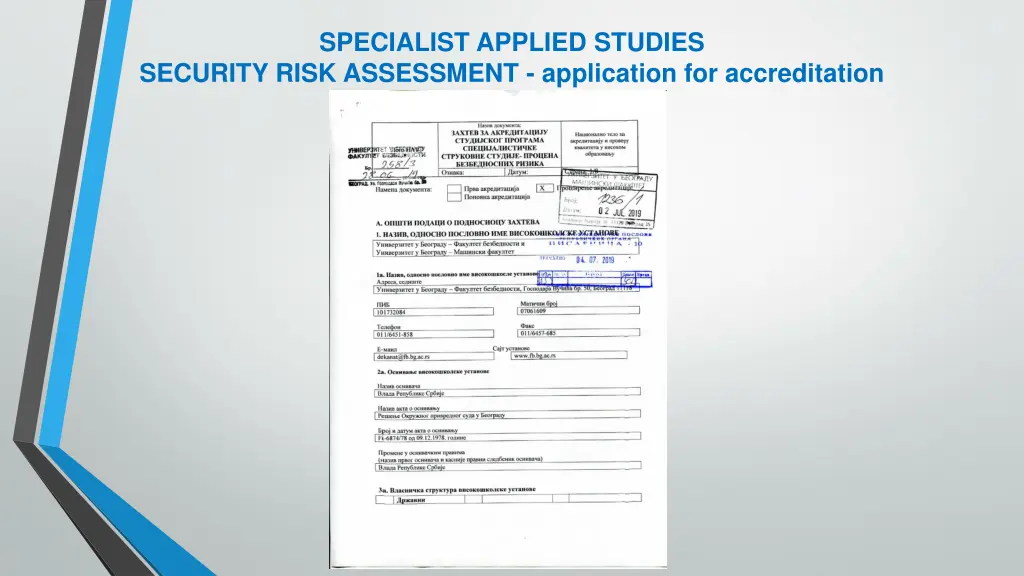 specialist applied studies security risk 4