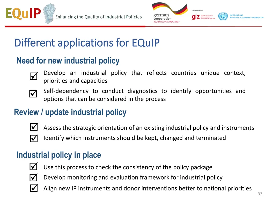 different different applications applications for