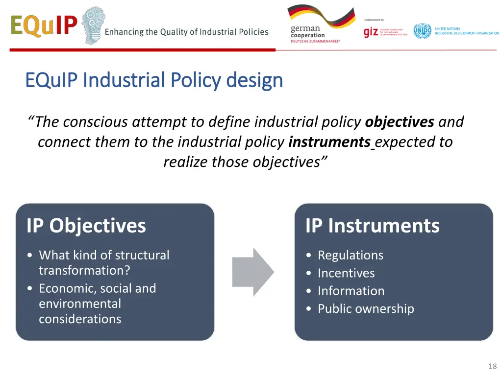 equip equip industrial policy design industrial
