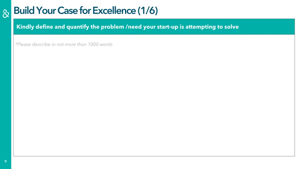 build your case for excellence 1 6
