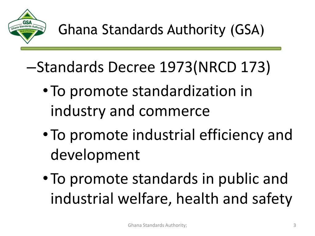 ghana standards authority gsa 1