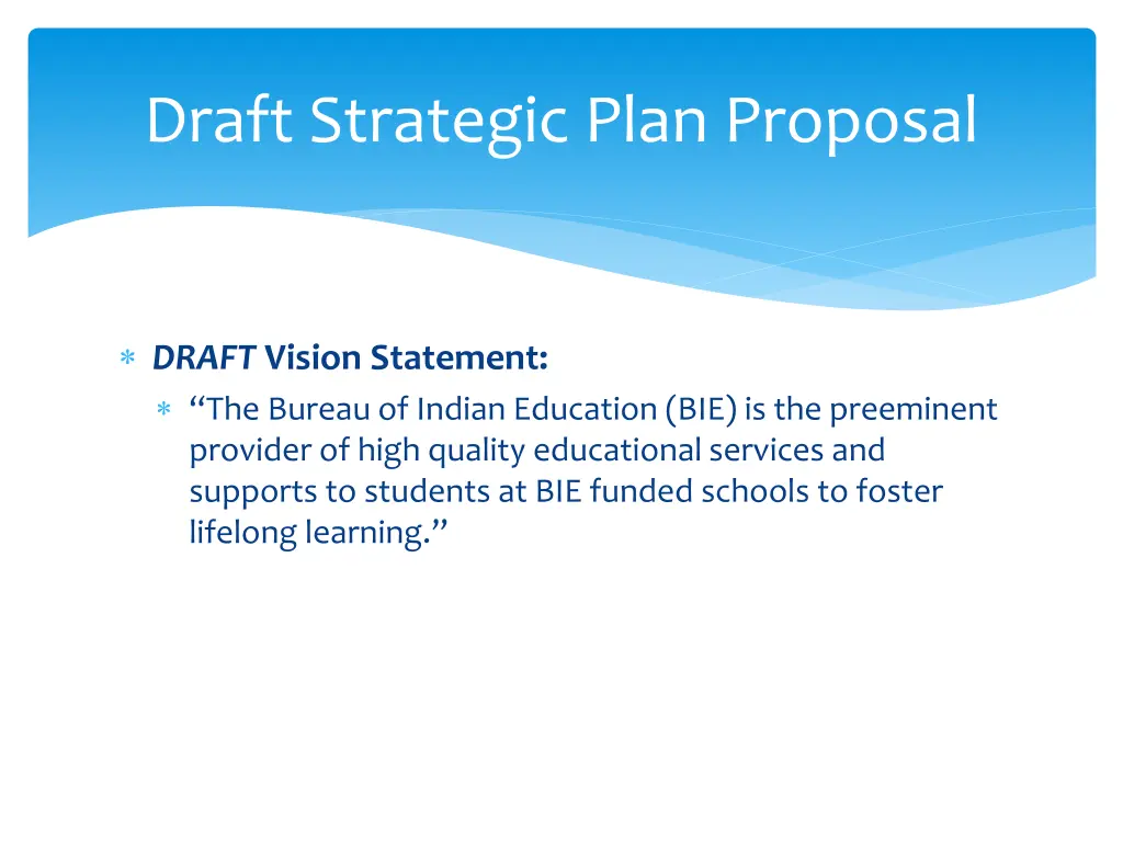 draft strategic plan proposal 1