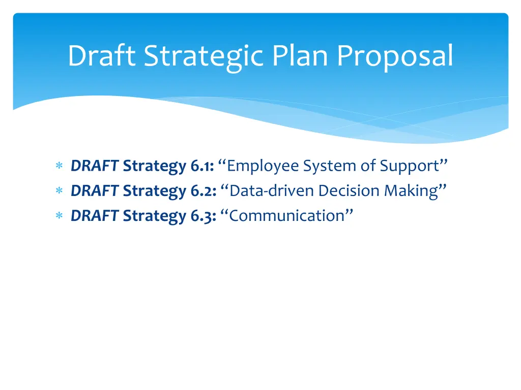 draft strategic plan proposal 11
