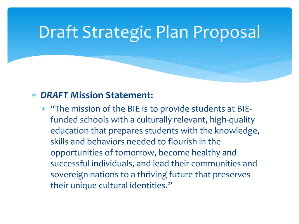 draft strategic plan proposal 2