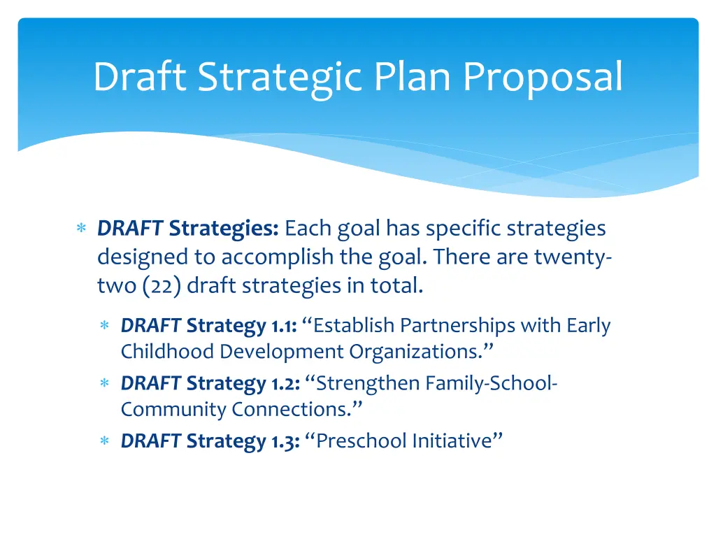 draft strategic plan proposal 6
