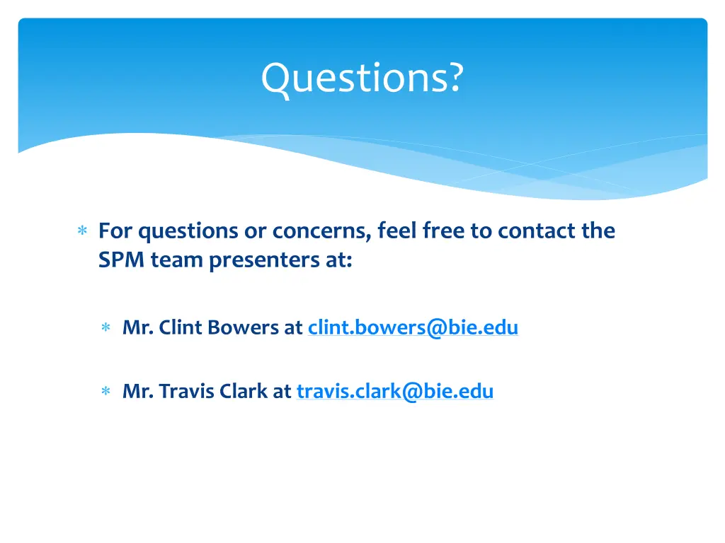 questions