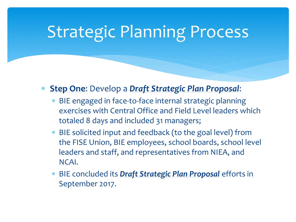 strategic planning process