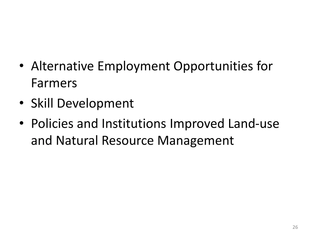 alternative employment opportunities for farmers