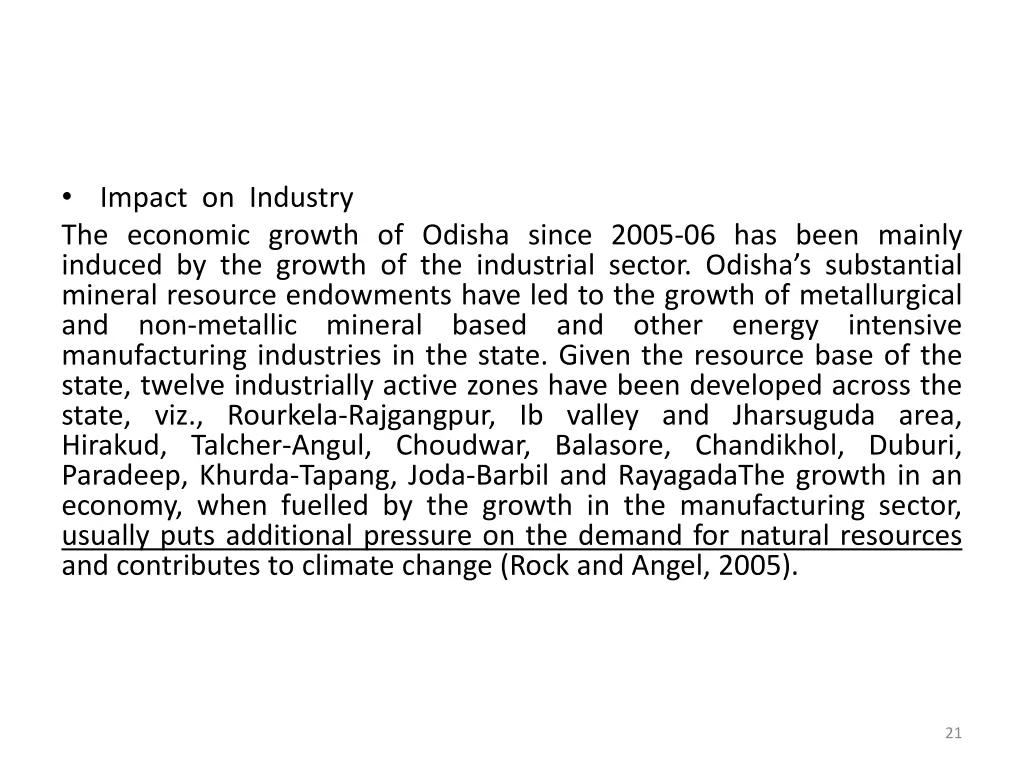 impact on industry the economic growth of odisha