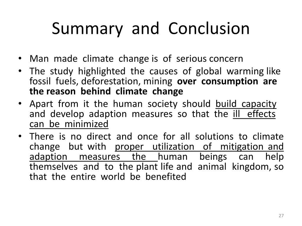 summary and conclusion