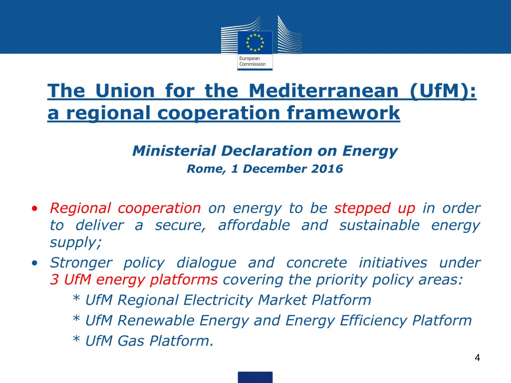 the union for the mediterranean ufm a regional
