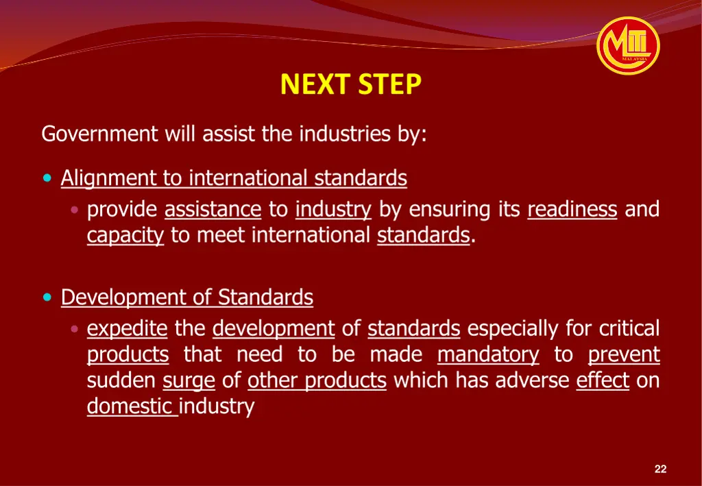next step
