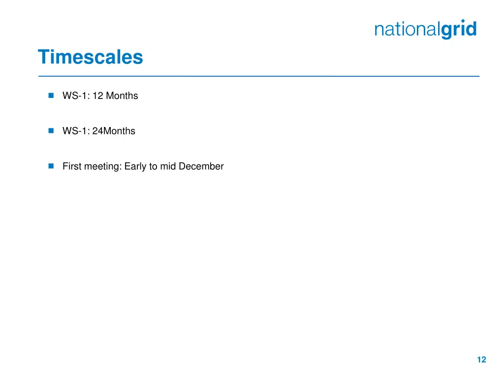 timescales