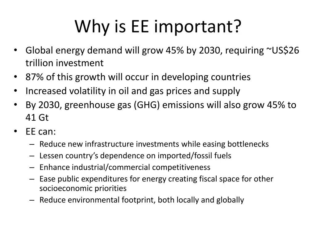 why is ee important