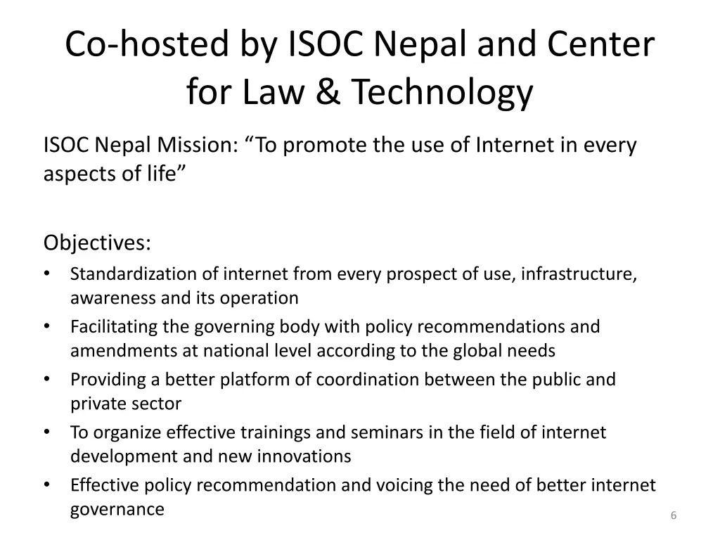 co hosted by isoc nepal and center