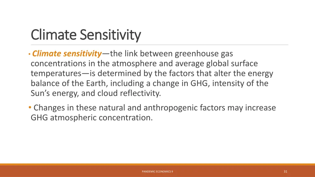 climate sensitivity climate sensitivity