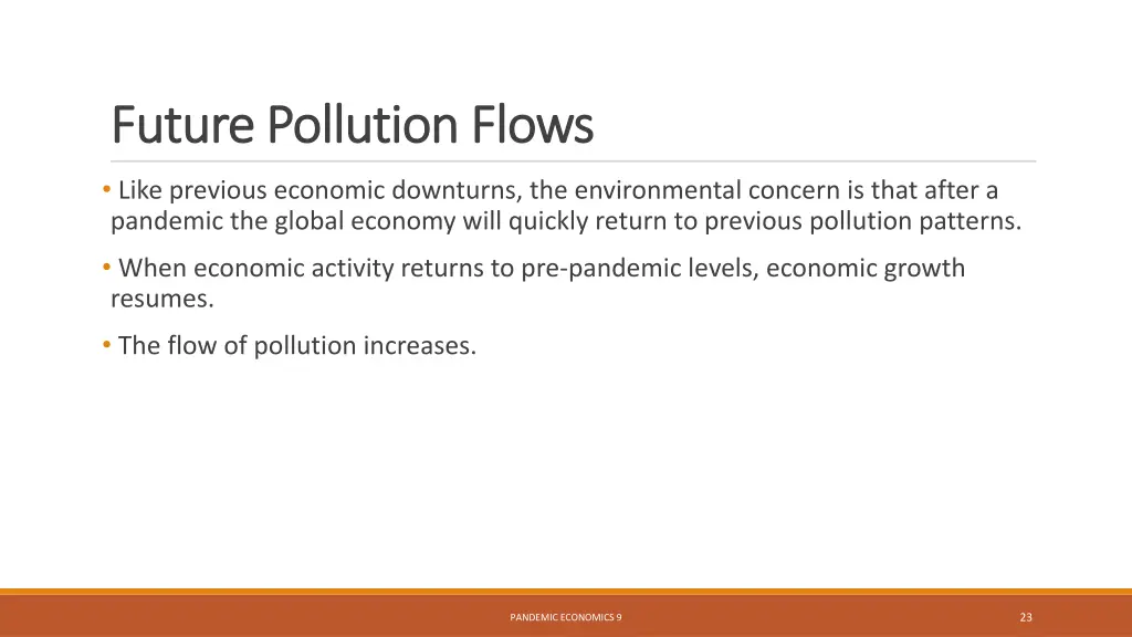future pollution flows future pollution flows