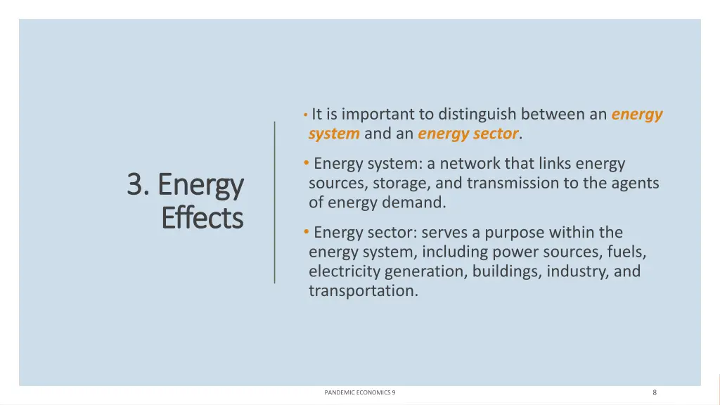 it is important to distinguish between an energy