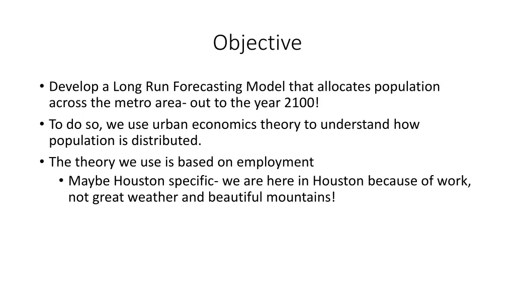 objective