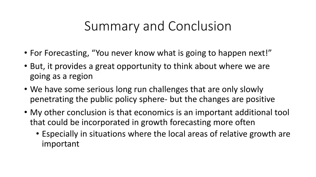 summary and conclusion