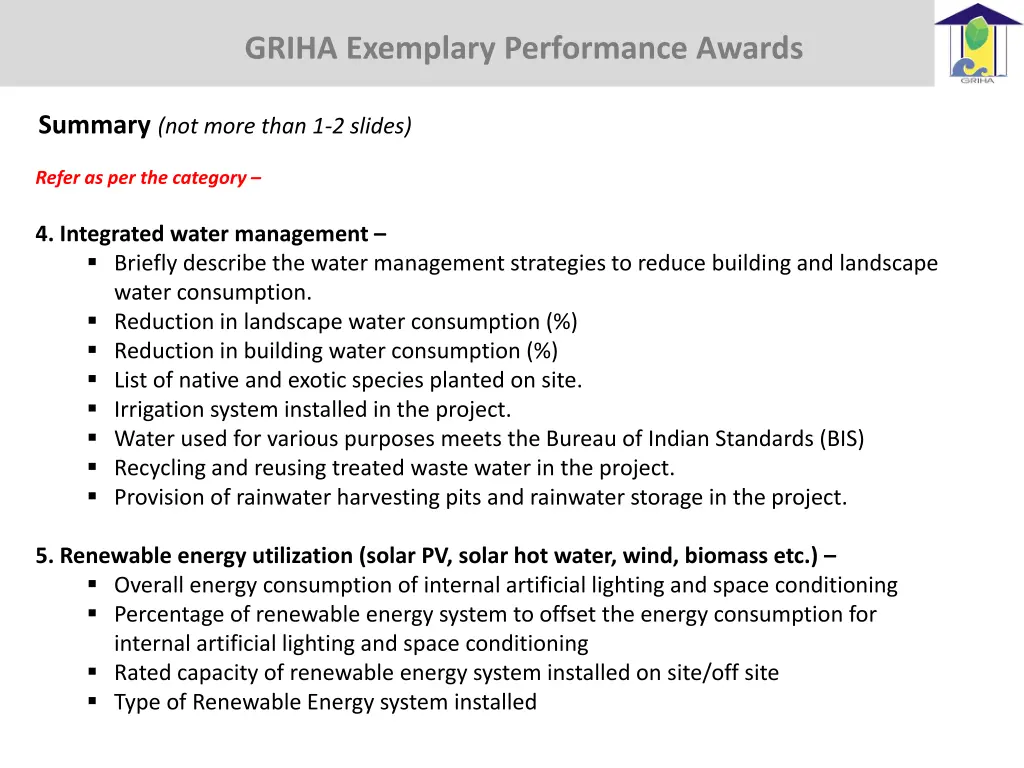 griha exemplary awards griha exemplary 2