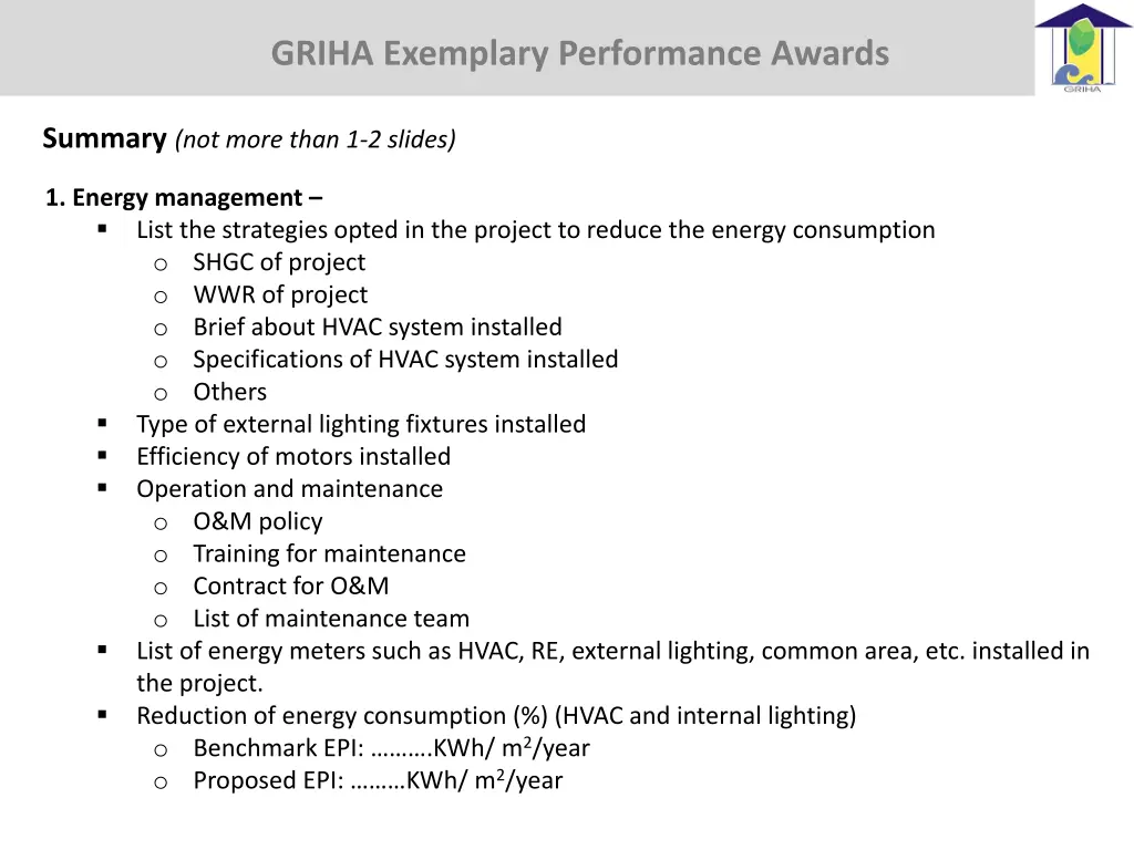 griha exemplary awards griha exemplary