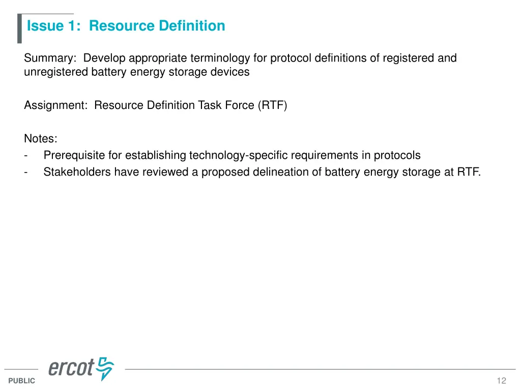 issue 1 resource definition