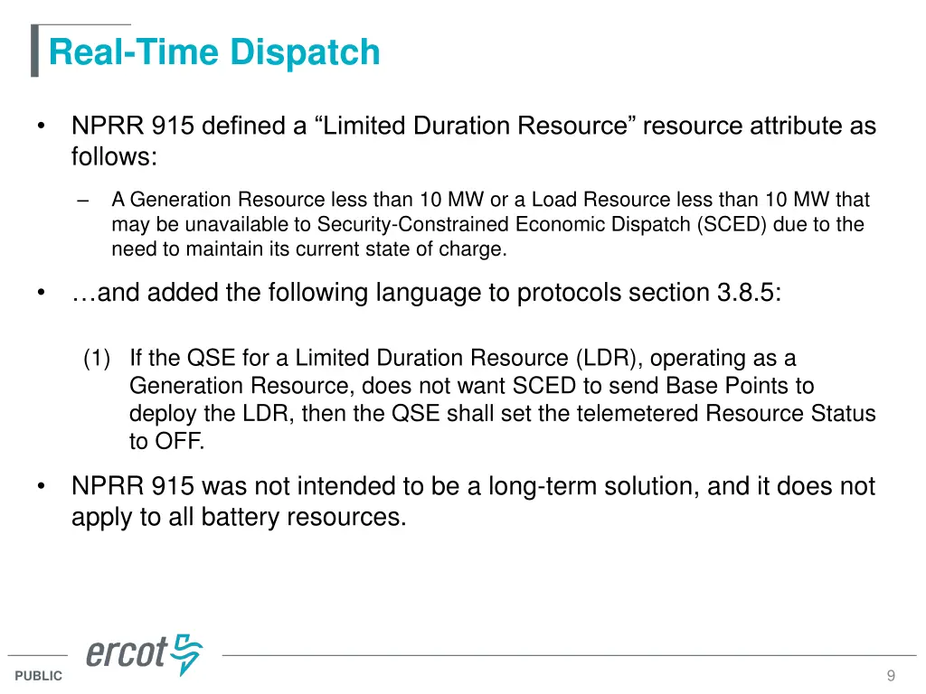 real time dispatch