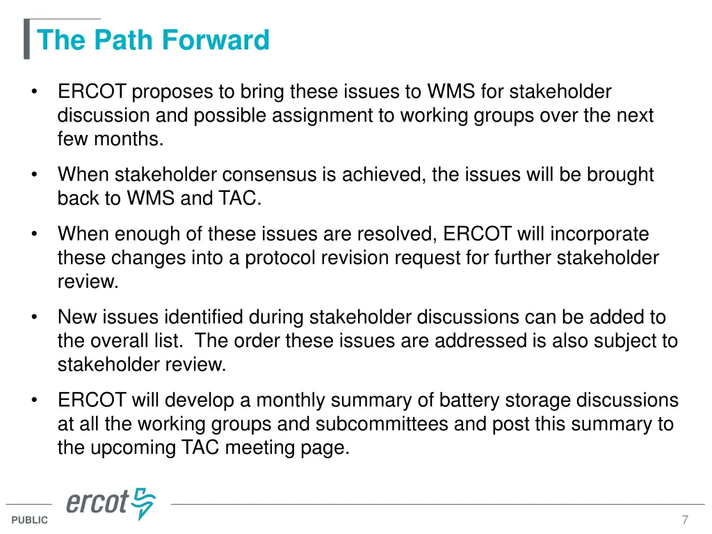 the path forward