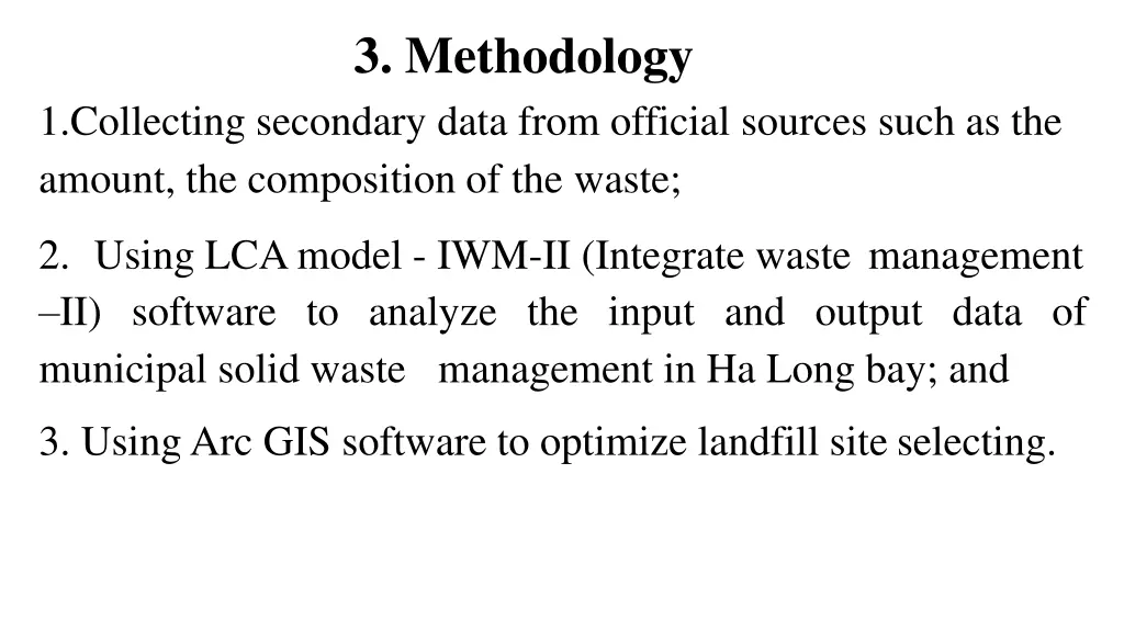 3 methodology