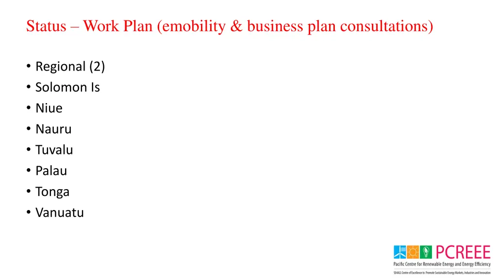 status work plan emobility business plan