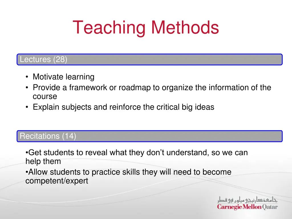 teaching methods