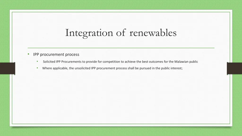 integration of renewables 1