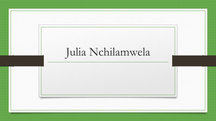 julia nchilamwela